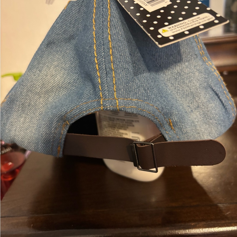 Denim Queen Cap with Rhinestones - Picture 2 of 2
